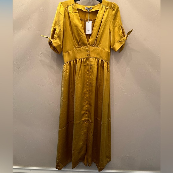 NWTS FNCH Paris Mustard Dress - Picture 1 of 4